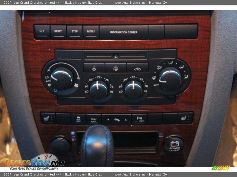 2007 Jeep Grand Cherokee Limited 4x4 Black / Medium Slate Gray Photo #24