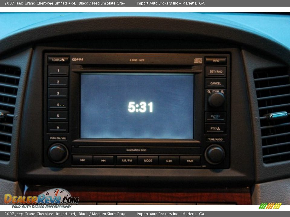 2007 Jeep Grand Cherokee Limited 4x4 Black / Medium Slate Gray Photo #25