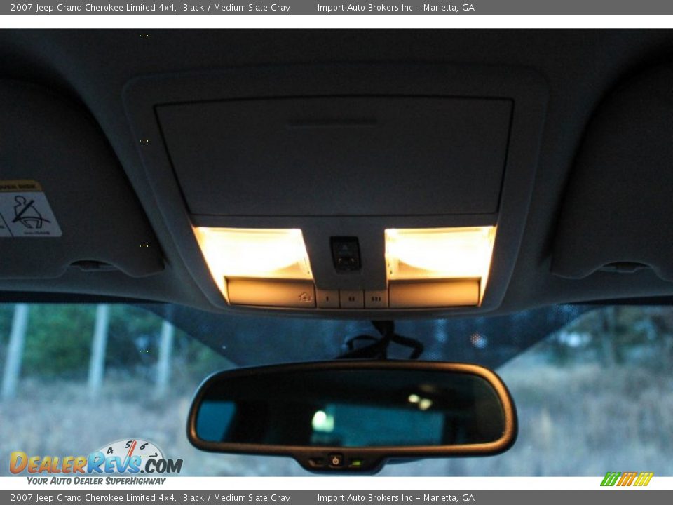 2007 Jeep Grand Cherokee Limited 4x4 Black / Medium Slate Gray Photo #28