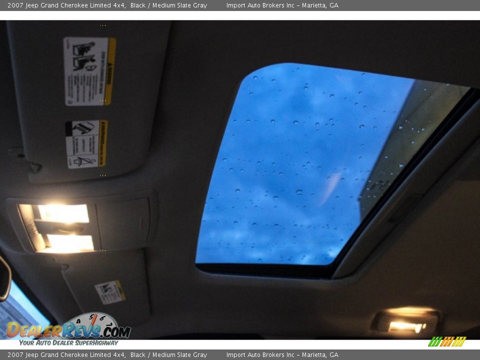 2007 Jeep Grand Cherokee Limited 4x4 Black / Medium Slate Gray Photo #29