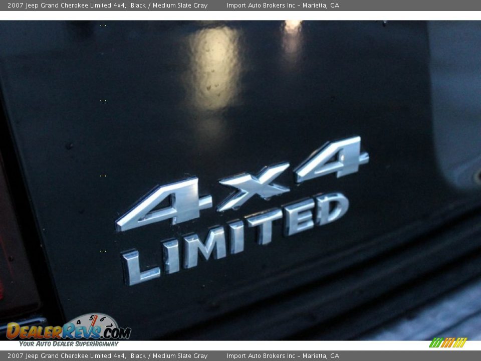 2007 Jeep Grand Cherokee Limited 4x4 Black / Medium Slate Gray Photo #32