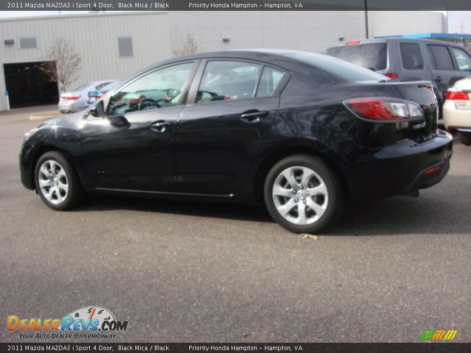 2011 Mazda MAZDA3 i Sport 4 Door Black Mica / Black Photo #3