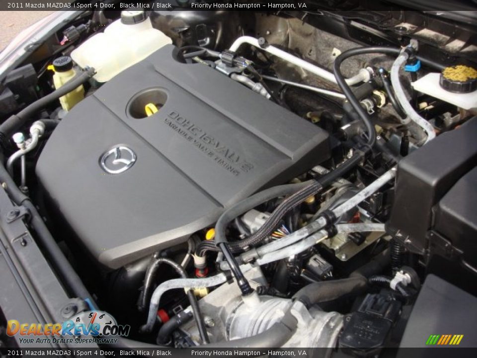 2011 Mazda MAZDA3 i Sport 4 Door Black Mica / Black Photo #23