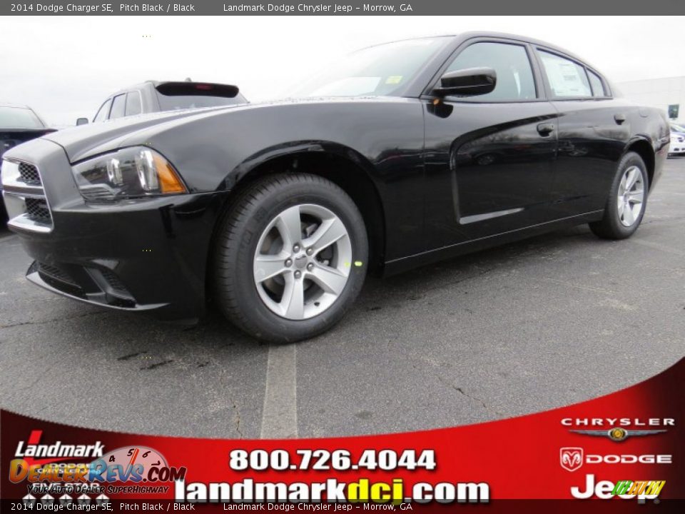 2014 Dodge Charger SE Pitch Black / Black Photo #1