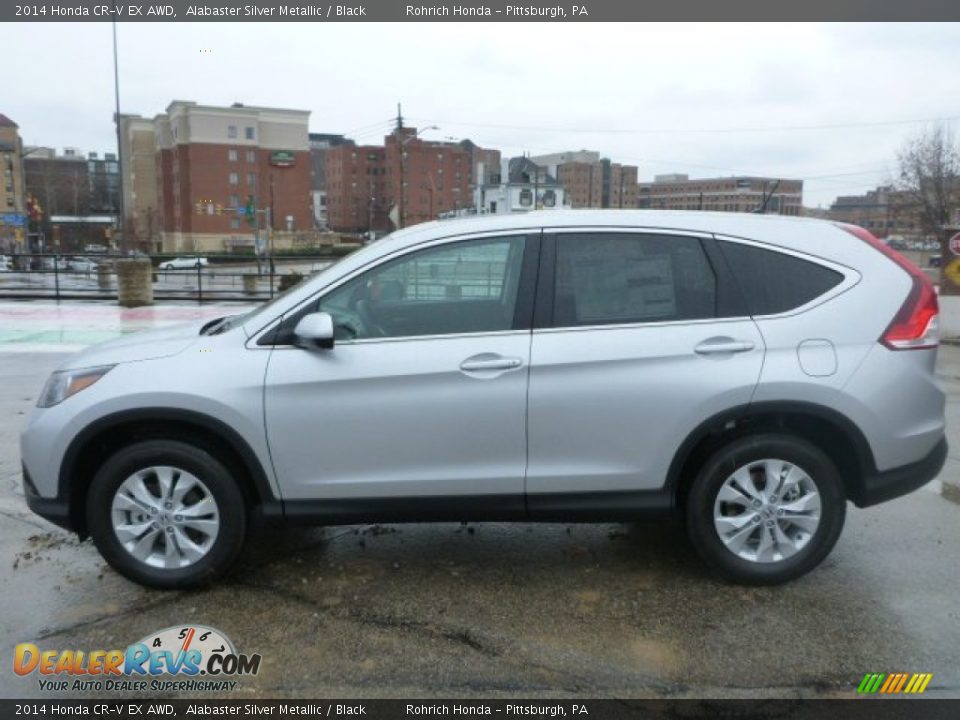 2014 Honda CR-V EX AWD Alabaster Silver Metallic / Black Photo #2