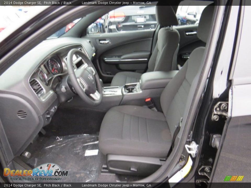 2014 Dodge Charger SE Pitch Black / Black Photo #6