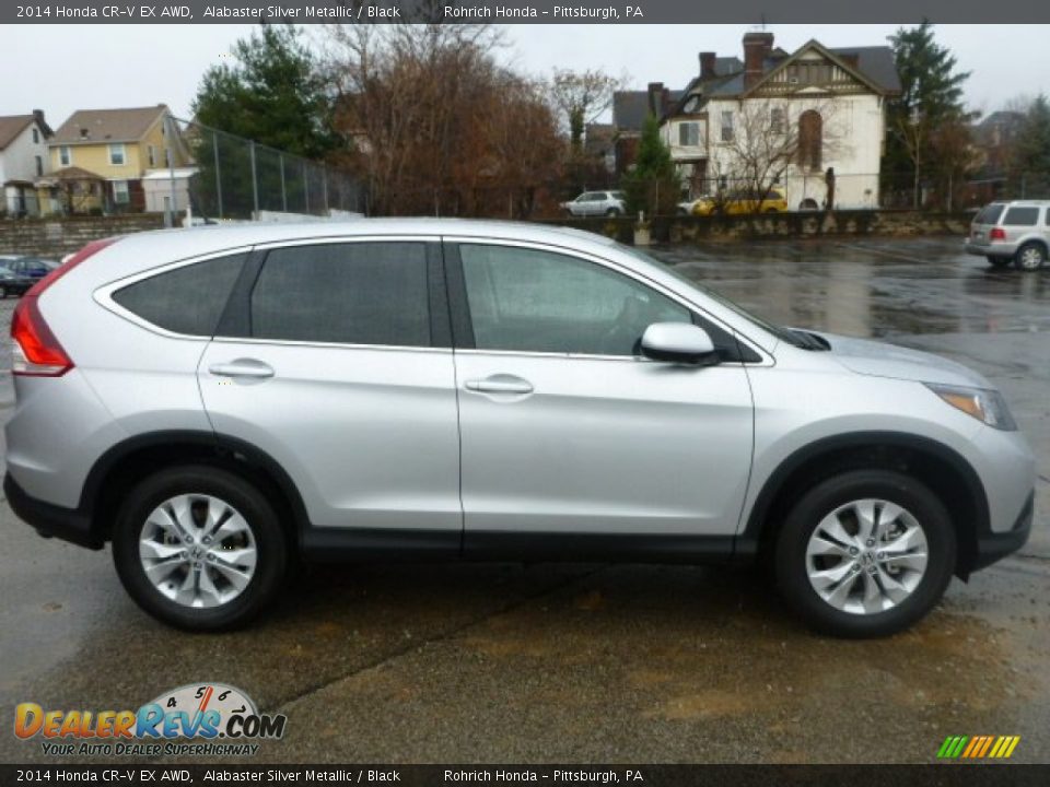 2014 Honda CR-V EX AWD Alabaster Silver Metallic / Black Photo #6
