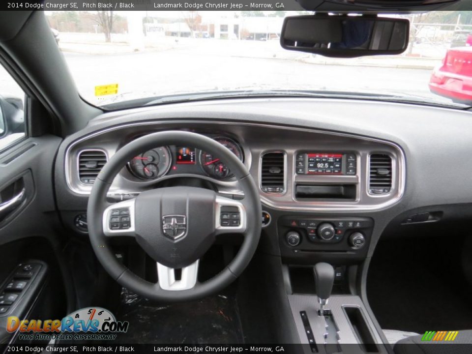 2014 Dodge Charger SE Pitch Black / Black Photo #8