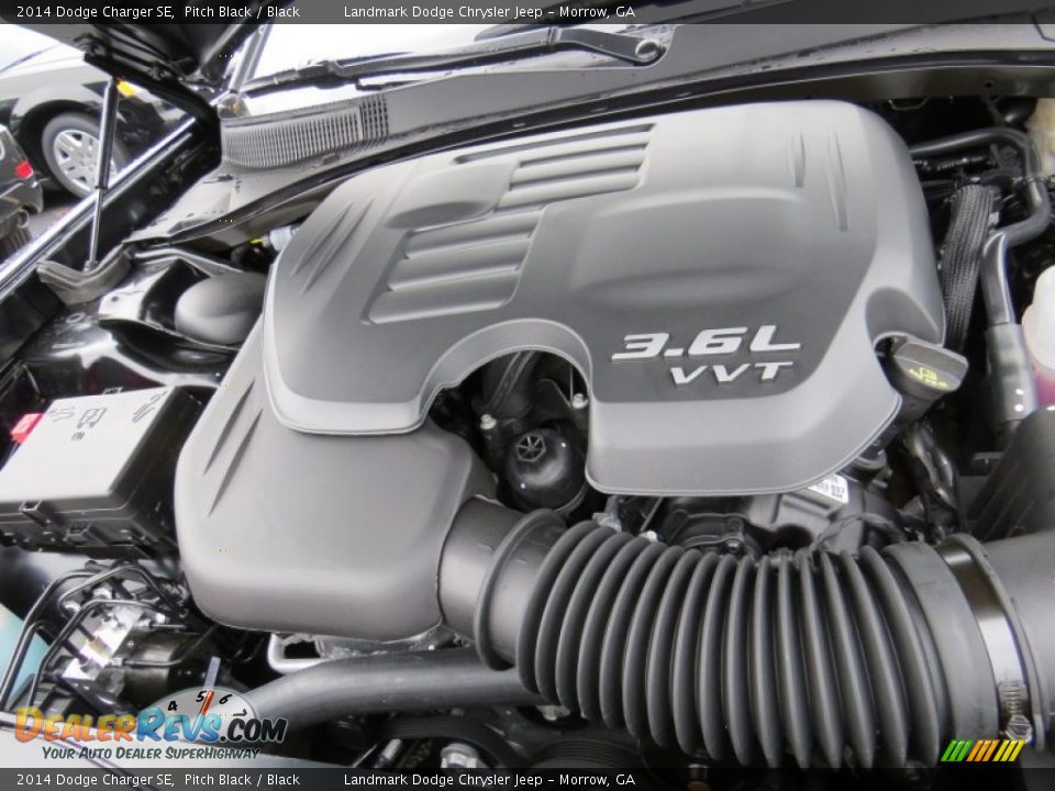 2014 Dodge Charger SE Pitch Black / Black Photo #9