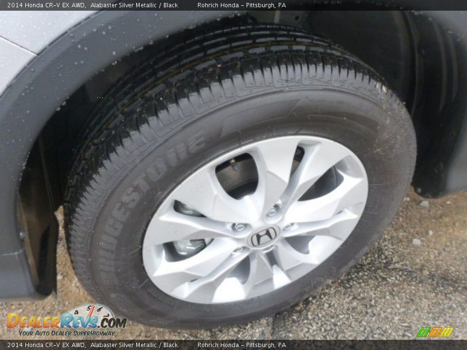 2014 Honda CR-V EX AWD Alabaster Silver Metallic / Black Photo #9