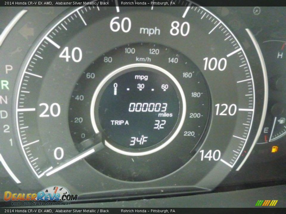 2014 Honda CR-V EX AWD Alabaster Silver Metallic / Black Photo #19