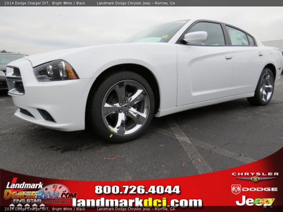 2014 Dodge Charger SXT Bright White / Black Photo #1