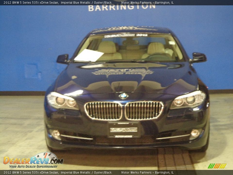 2012 BMW 5 Series 535i xDrive Sedan Imperial Blue Metallic / Oyster/Black Photo #2