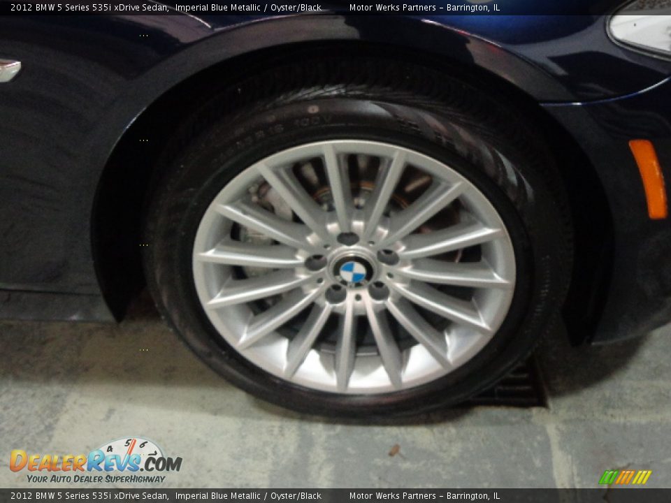 2012 BMW 5 Series 535i xDrive Sedan Imperial Blue Metallic / Oyster/Black Photo #5