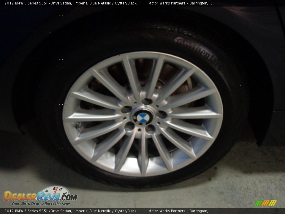 2012 BMW 5 Series 535i xDrive Sedan Imperial Blue Metallic / Oyster/Black Photo #6