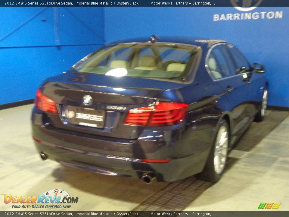 2012 BMW 5 Series 535i xDrive Sedan Imperial Blue Metallic / Oyster/Black Photo #8
