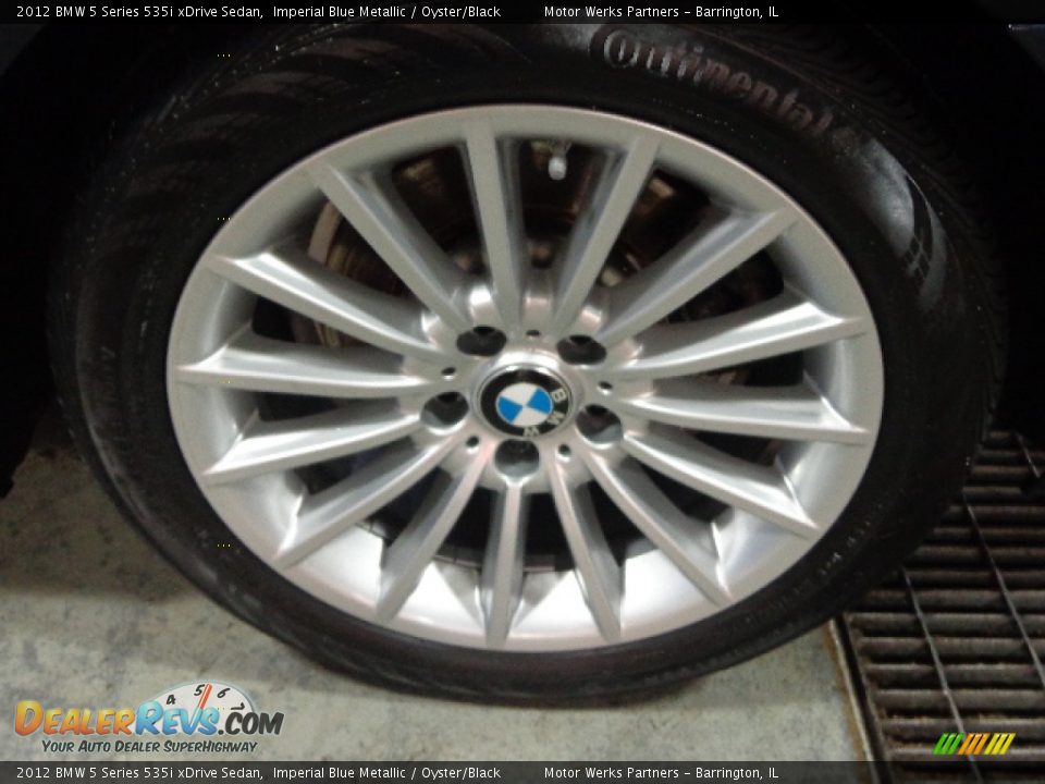 2012 BMW 5 Series 535i xDrive Sedan Imperial Blue Metallic / Oyster/Black Photo #12