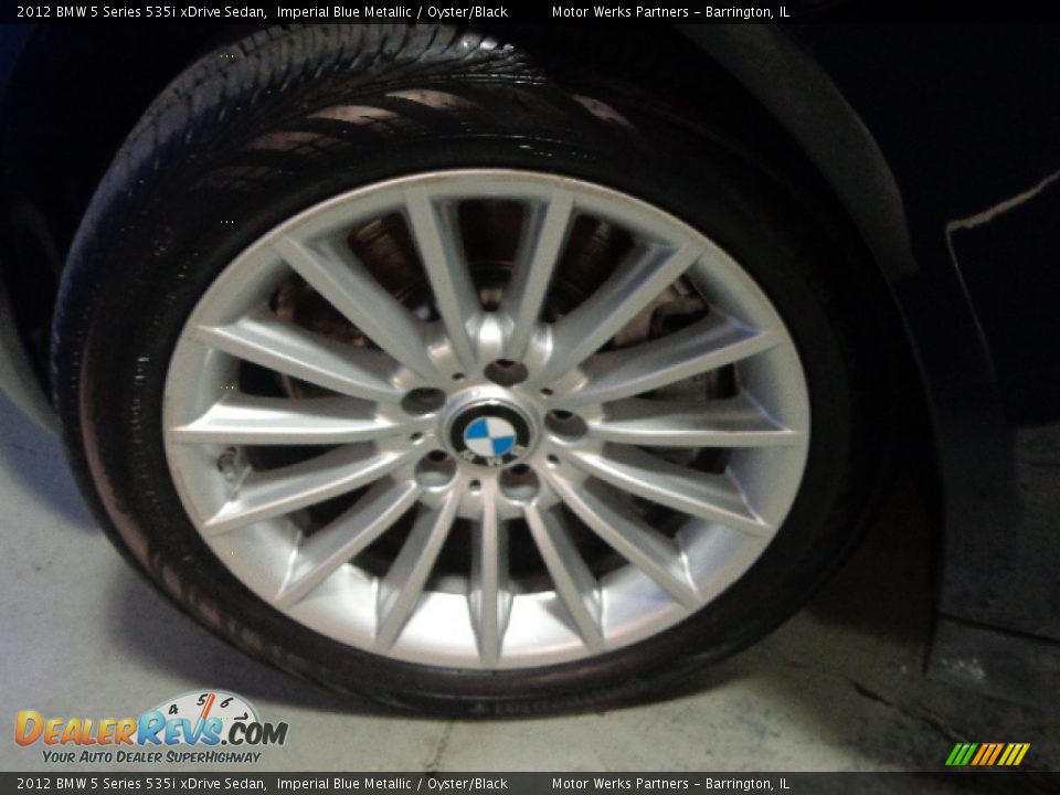 2012 BMW 5 Series 535i xDrive Sedan Imperial Blue Metallic / Oyster/Black Photo #13