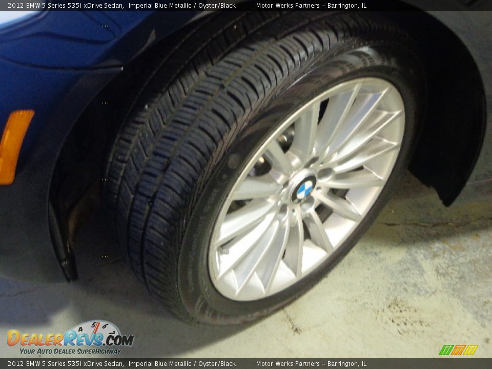 2012 BMW 5 Series 535i xDrive Sedan Imperial Blue Metallic / Oyster/Black Photo #14