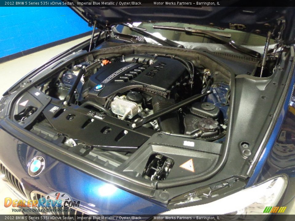 2012 BMW 5 Series 535i xDrive Sedan Imperial Blue Metallic / Oyster/Black Photo #15