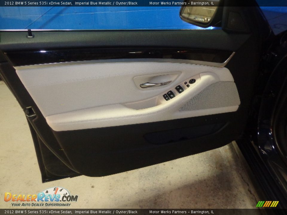 2012 BMW 5 Series 535i xDrive Sedan Imperial Blue Metallic / Oyster/Black Photo #17