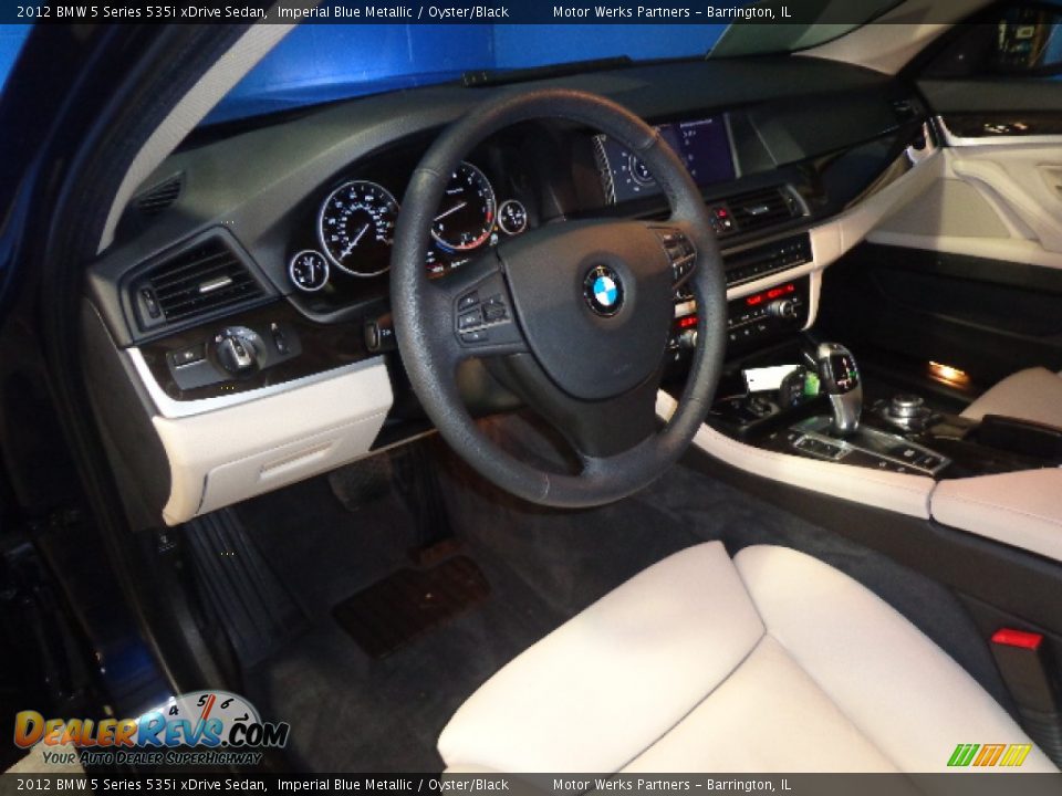 2012 BMW 5 Series 535i xDrive Sedan Imperial Blue Metallic / Oyster/Black Photo #18