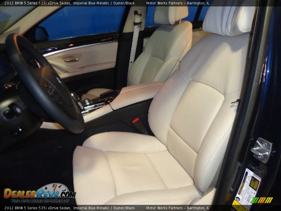 2012 BMW 5 Series 535i xDrive Sedan Imperial Blue Metallic / Oyster/Black Photo #21