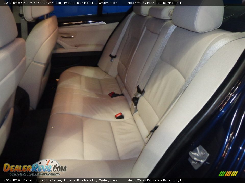 2012 BMW 5 Series 535i xDrive Sedan Imperial Blue Metallic / Oyster/Black Photo #24