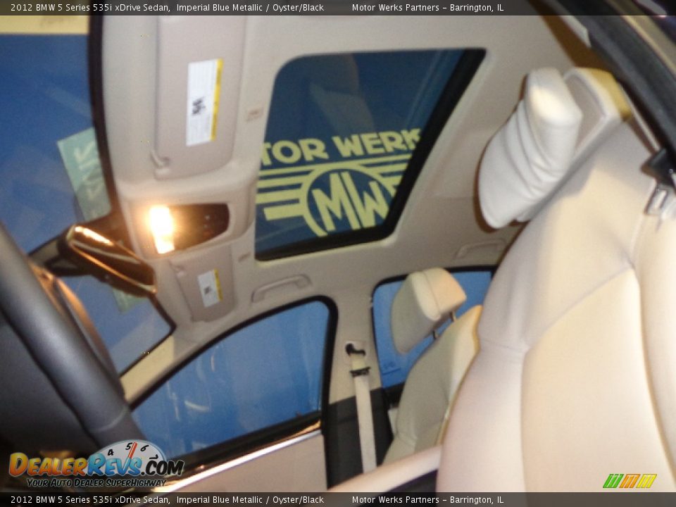 2012 BMW 5 Series 535i xDrive Sedan Imperial Blue Metallic / Oyster/Black Photo #25