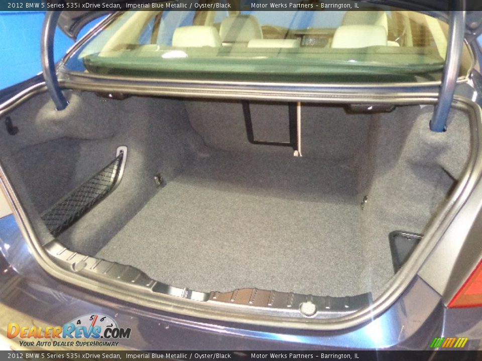 2012 BMW 5 Series 535i xDrive Sedan Imperial Blue Metallic / Oyster/Black Photo #26