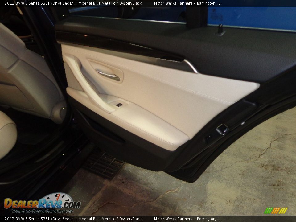 2012 BMW 5 Series 535i xDrive Sedan Imperial Blue Metallic / Oyster/Black Photo #27