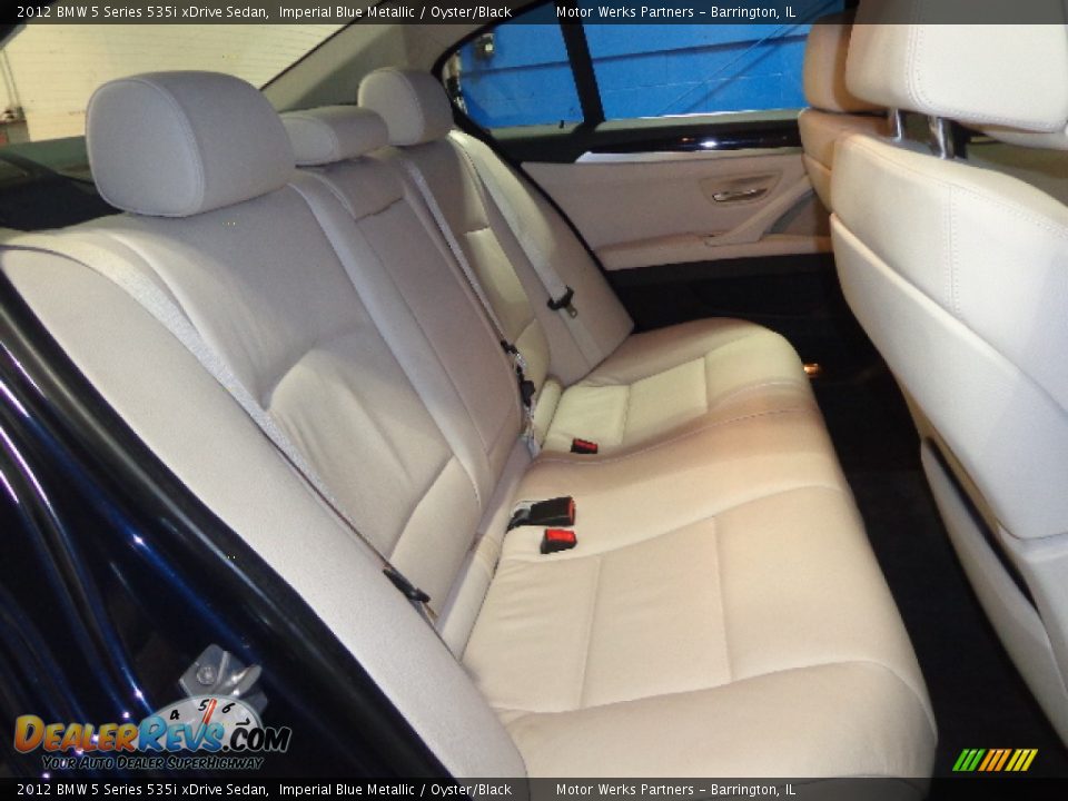 2012 BMW 5 Series 535i xDrive Sedan Imperial Blue Metallic / Oyster/Black Photo #29