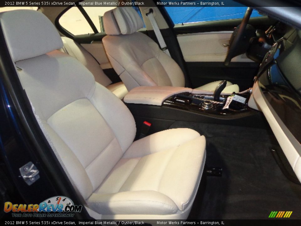 2012 BMW 5 Series 535i xDrive Sedan Imperial Blue Metallic / Oyster/Black Photo #31