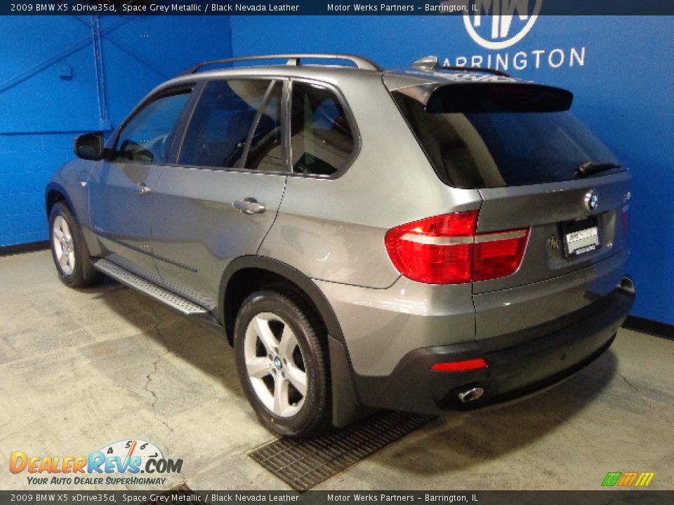 2009 BMW X5 xDrive35d Space Grey Metallic / Black Nevada Leather Photo #4