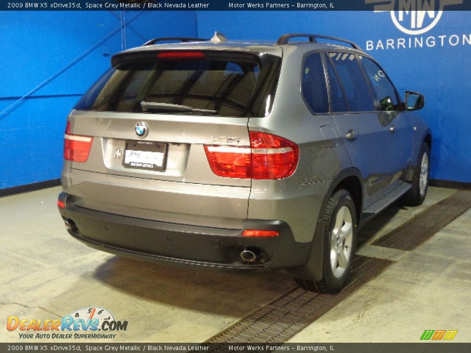 2009 BMW X5 xDrive35d Space Grey Metallic / Black Nevada Leather Photo #5