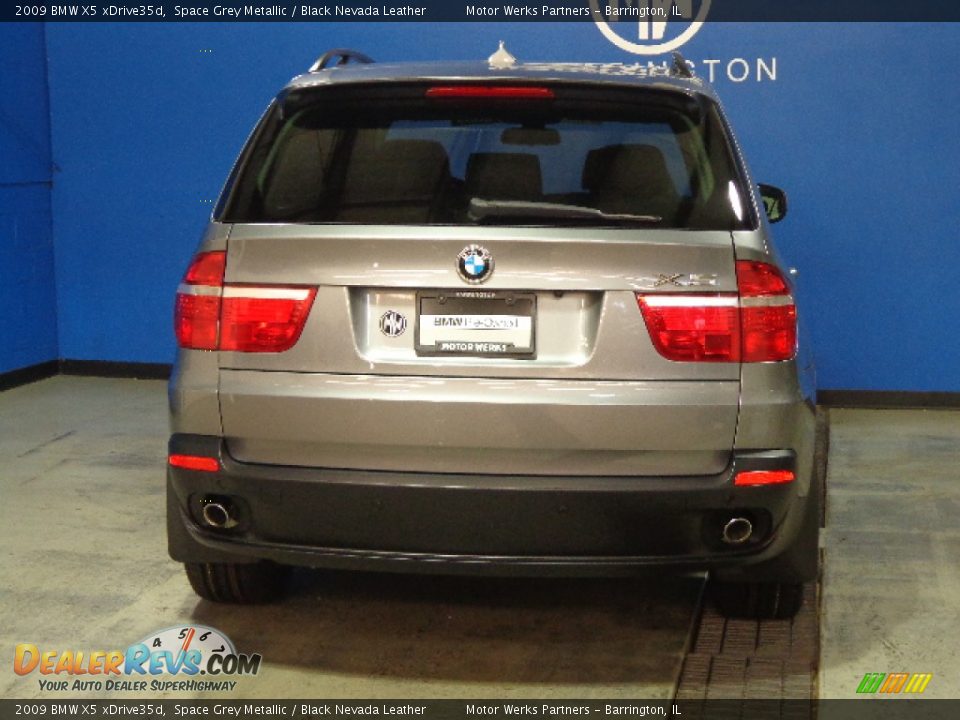 2009 BMW X5 xDrive35d Space Grey Metallic / Black Nevada Leather Photo #6