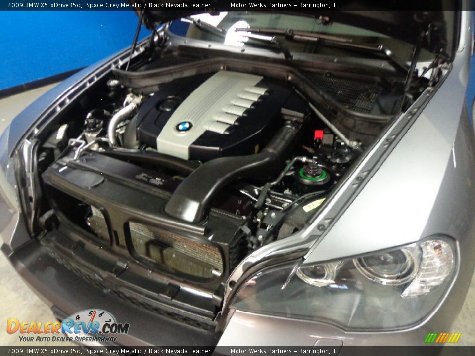 2009 BMW X5 xDrive35d Space Grey Metallic / Black Nevada Leather Photo #9