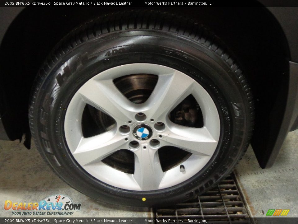 2009 BMW X5 xDrive35d Space Grey Metallic / Black Nevada Leather Photo #10