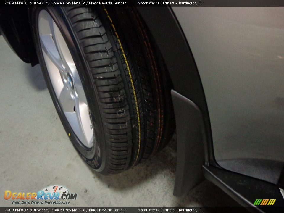 2009 BMW X5 xDrive35d Space Grey Metallic / Black Nevada Leather Photo #12