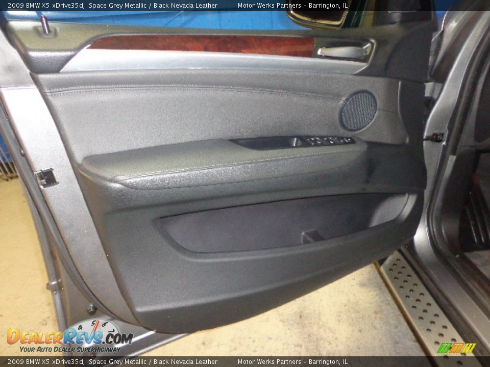 2009 BMW X5 xDrive35d Space Grey Metallic / Black Nevada Leather Photo #14