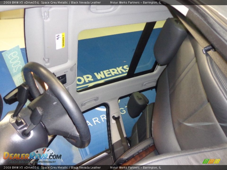 2009 BMW X5 xDrive35d Space Grey Metallic / Black Nevada Leather Photo #16