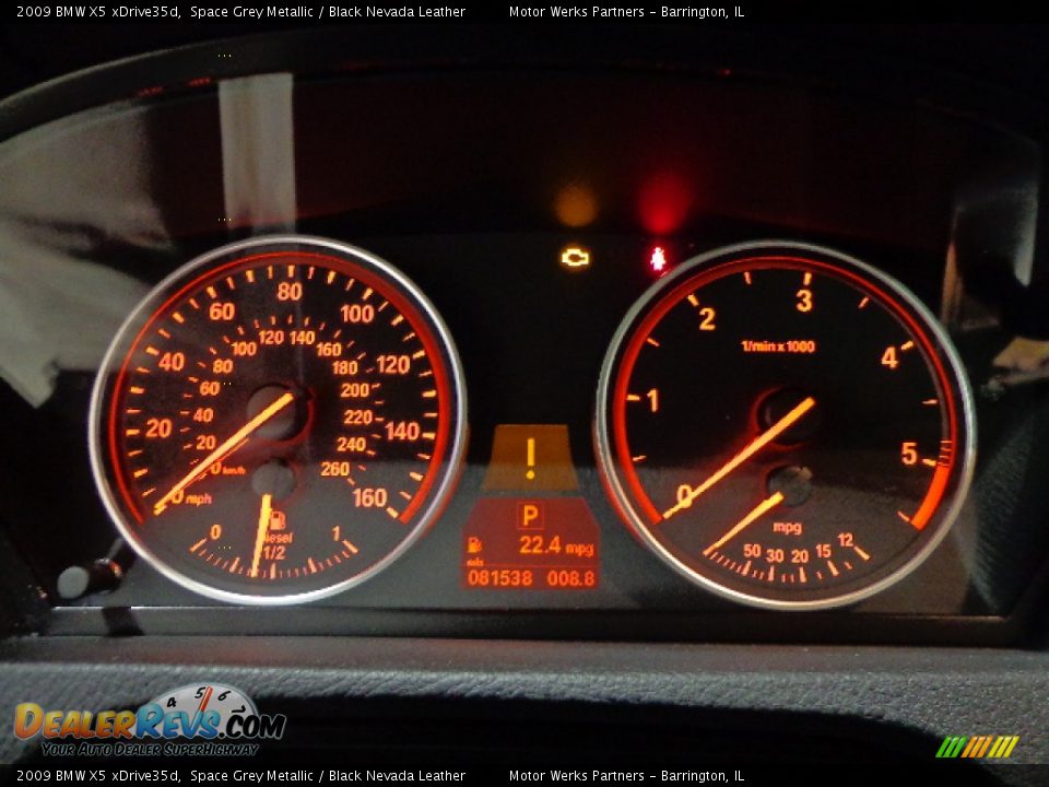 2009 BMW X5 xDrive35d Space Grey Metallic / Black Nevada Leather Photo #18