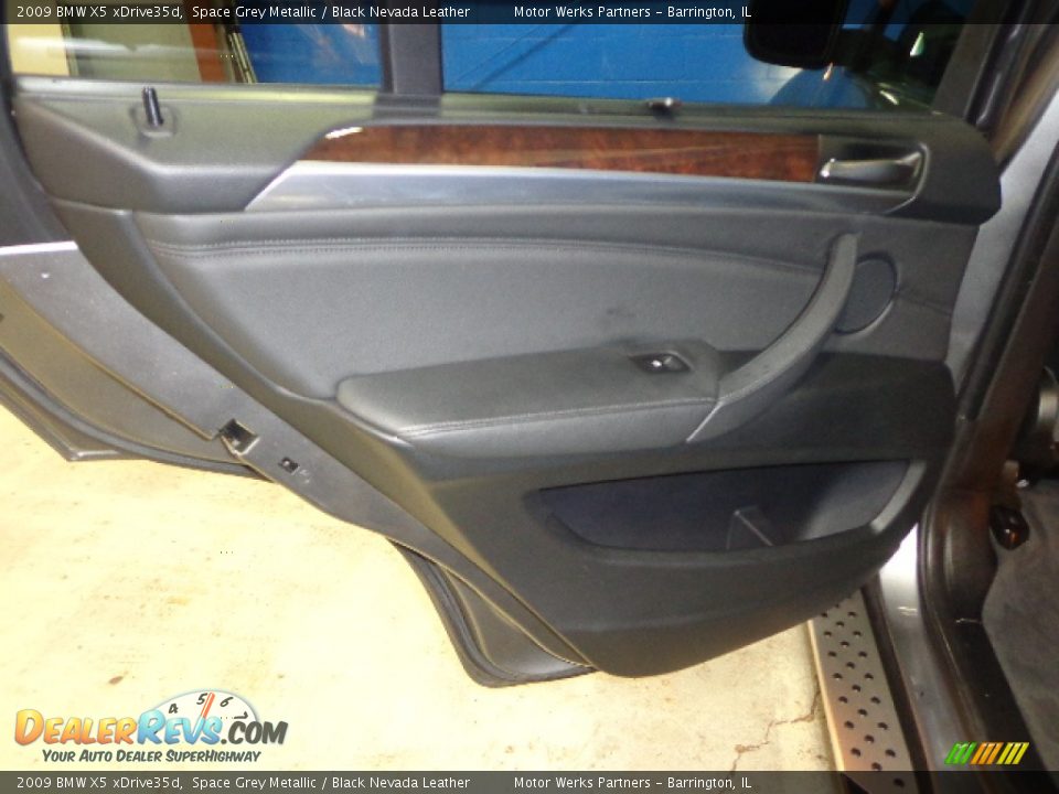 2009 BMW X5 xDrive35d Space Grey Metallic / Black Nevada Leather Photo #19