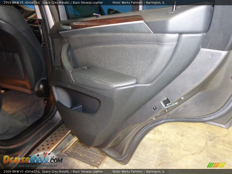 2009 BMW X5 xDrive35d Space Grey Metallic / Black Nevada Leather Photo #22