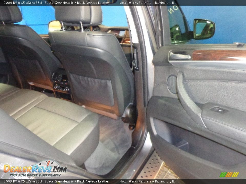 2009 BMW X5 xDrive35d Space Grey Metallic / Black Nevada Leather Photo #23