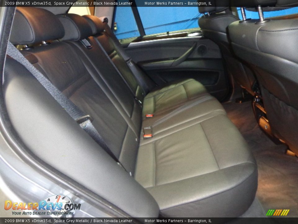 2009 BMW X5 xDrive35d Space Grey Metallic / Black Nevada Leather Photo #24
