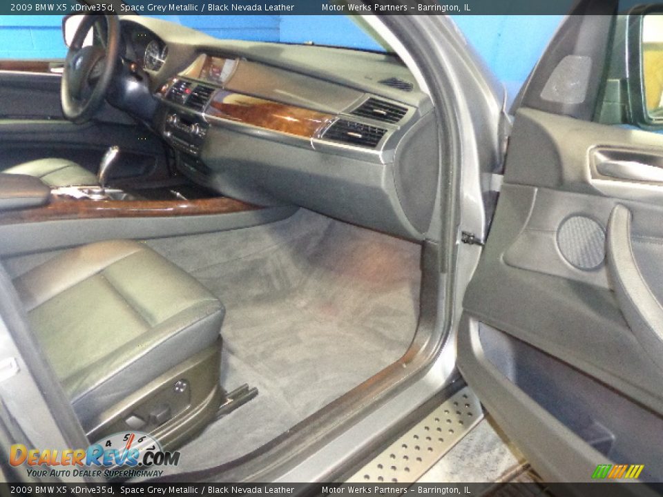 2009 BMW X5 xDrive35d Space Grey Metallic / Black Nevada Leather Photo #25