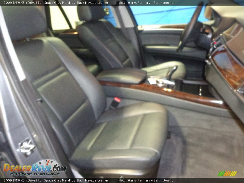 2009 BMW X5 xDrive35d Space Grey Metallic / Black Nevada Leather Photo #26