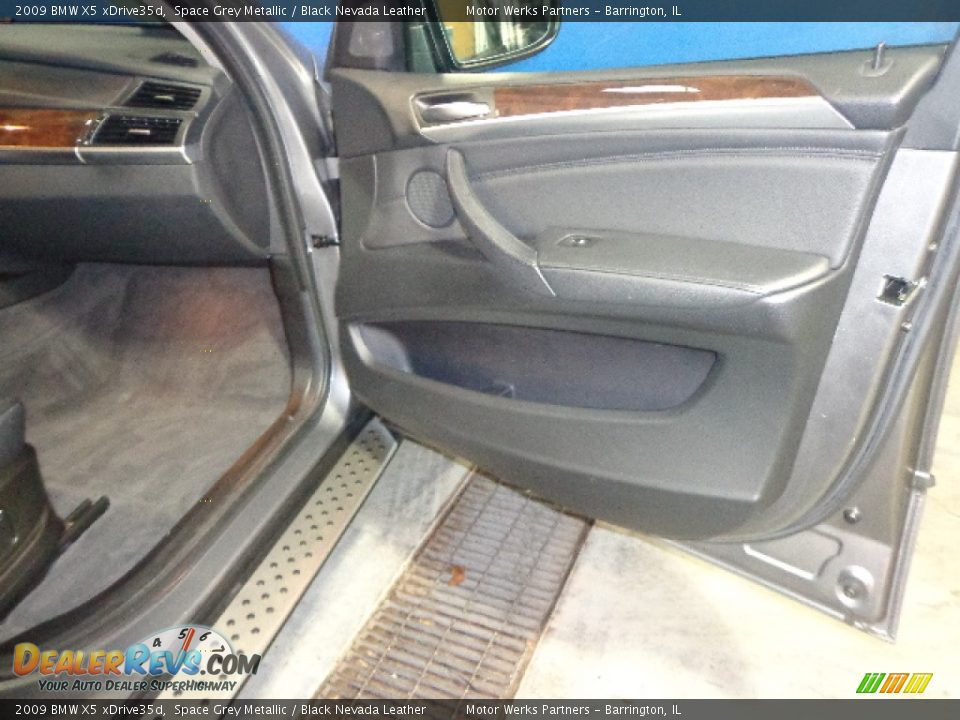 2009 BMW X5 xDrive35d Space Grey Metallic / Black Nevada Leather Photo #27
