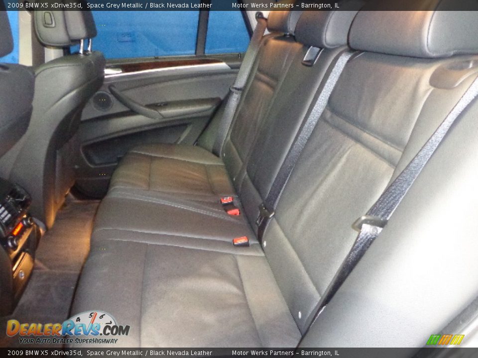 2009 BMW X5 xDrive35d Space Grey Metallic / Black Nevada Leather Photo #28